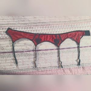 Red and Black Garter Belt